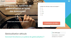 Desktop Screenshot of geolocalisationvehicules.expertmarket.fr