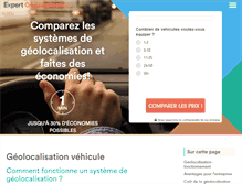 Tablet Screenshot of geolocalisationvehicules.expertmarket.fr