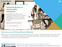 Tablet Screenshot of blog.expertmarket.fr